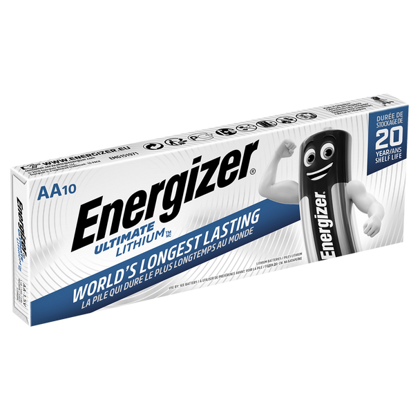 Energizer Ultimate Lithium AA LR6 L91 Batteries | 10 Pack
