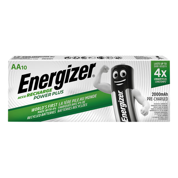 Energizer Power Plus AA HR6 2000mAh Rechargeable Batteries | 10 Pack