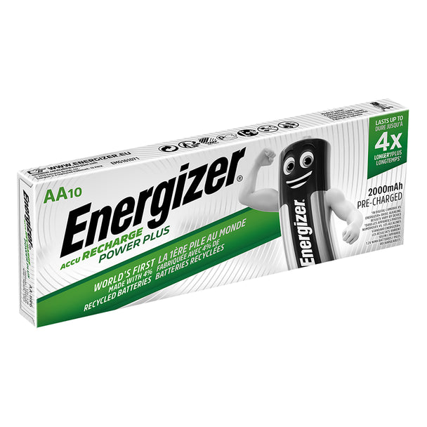 Energizer Power Plus AA HR6 2000mAh Rechargeable Batteries | 10 Pack