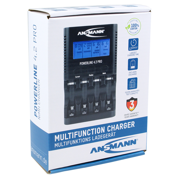Ansmann Powerline 4.2 Pro Charger with UK/EU Adaptor