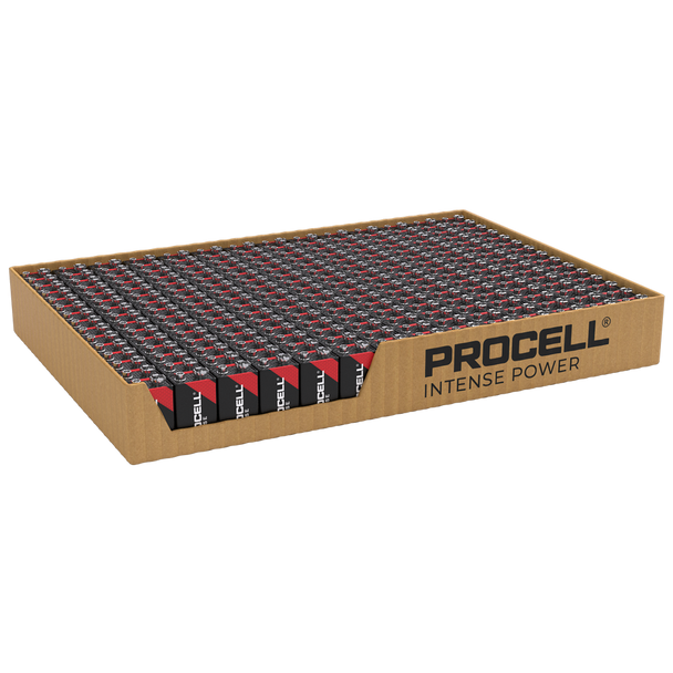 Duracell Procell Intense 9V PP3 6LR61 PC1604 Batteries | Tray of 210