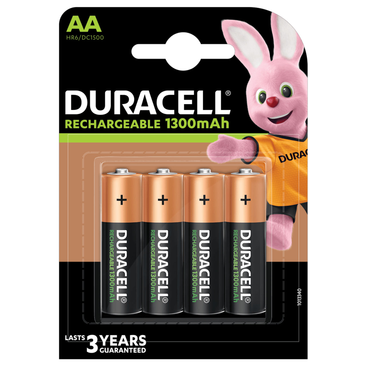Duracell Rechargeable AA HR6 1300mAh Rechargeable Batteries | 4 Pack