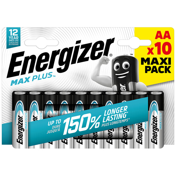 Energizer MaxPlus AA LR6 Batteries | 10 Pack