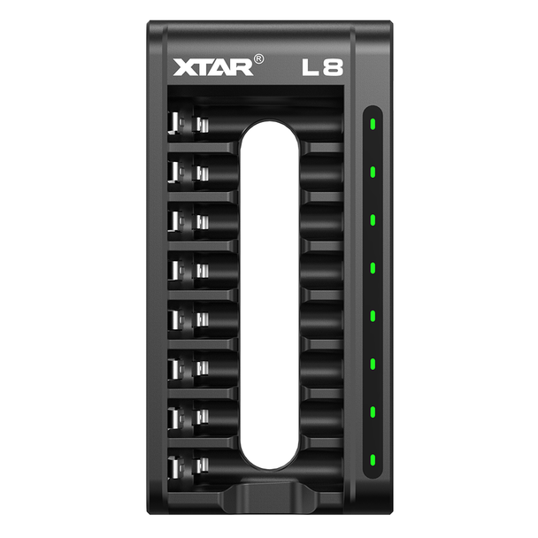 Xtar L8 8 Channel USB Charger for 1.5V Lithium & 1.2V NiMH AA/AAA Batteries