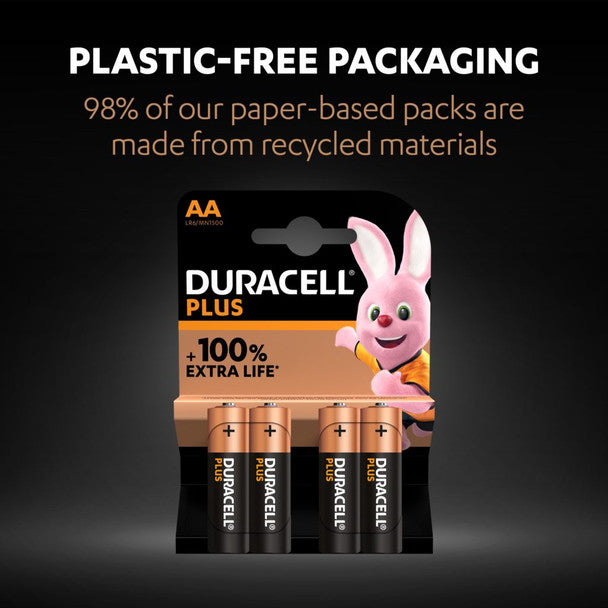Duracell Plus AA LR6 Batteries | 16 Pack