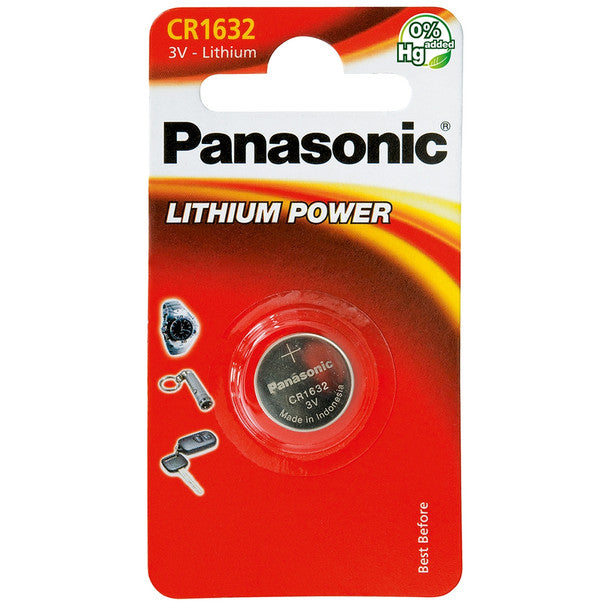 Panasonic CR1632 Coin Cell Battery | 1 Pack