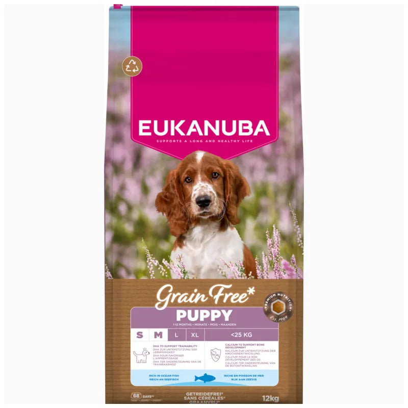 Eukanuba Grain Free Puppy Small & Medium Breed - Ocean Fish