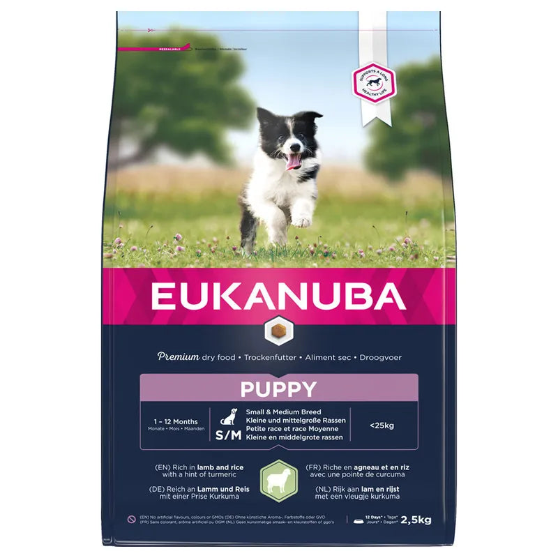 Eukanuba Puppy Small & Medium Breed – Lamb & Rice