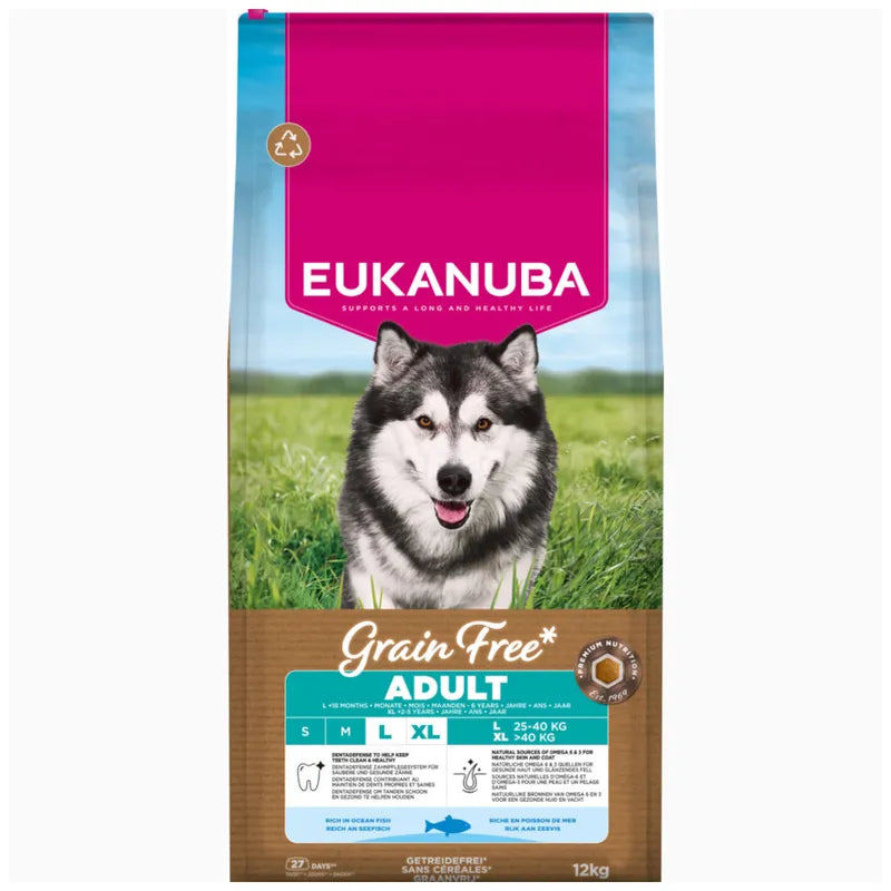 Eukanuba Grain Free Adult Large & Giant Breed Ocean Fish