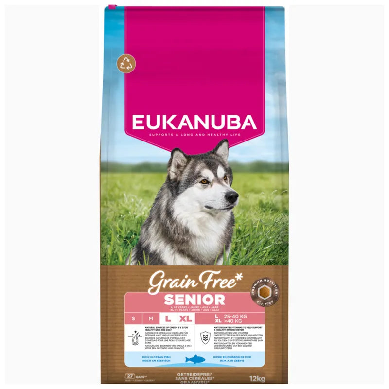 Eukanuba Grain Free Senior Large & Giant with Ocean Fish