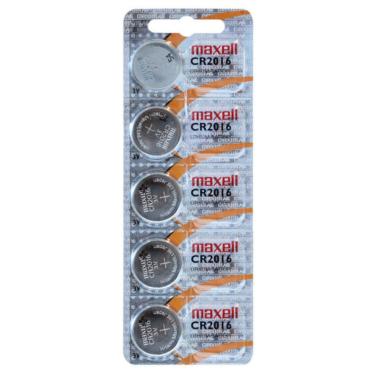 Maxell CR2016 Coin Cell Batteries | 5 Pack