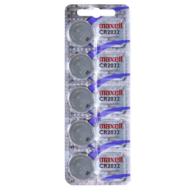 Maxell CR2032 Coin Cell Batteries | 5 Pack