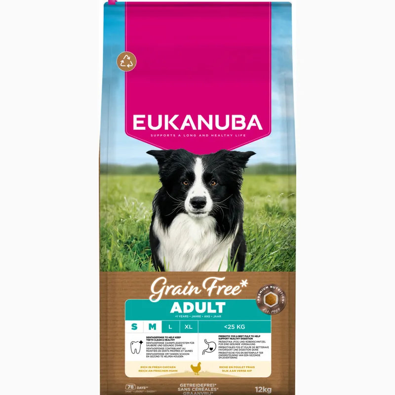 Eukanuba Grain-Free Adult Small & Medium Breed Chicken