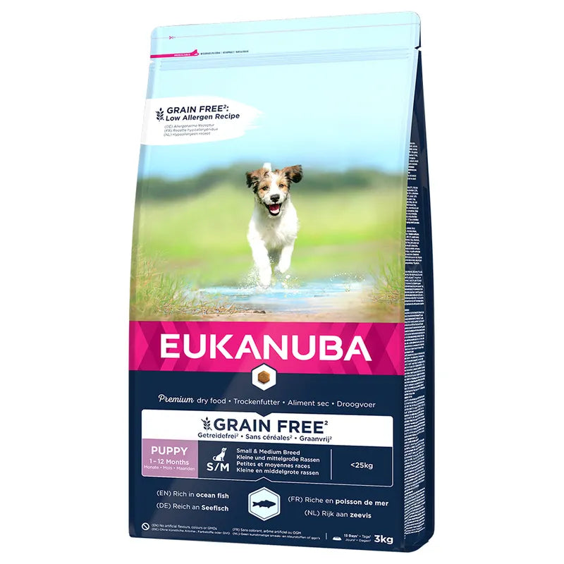 Eukanuba Grain-Free Small & Medium Breed Puppy with Ocean Fish
