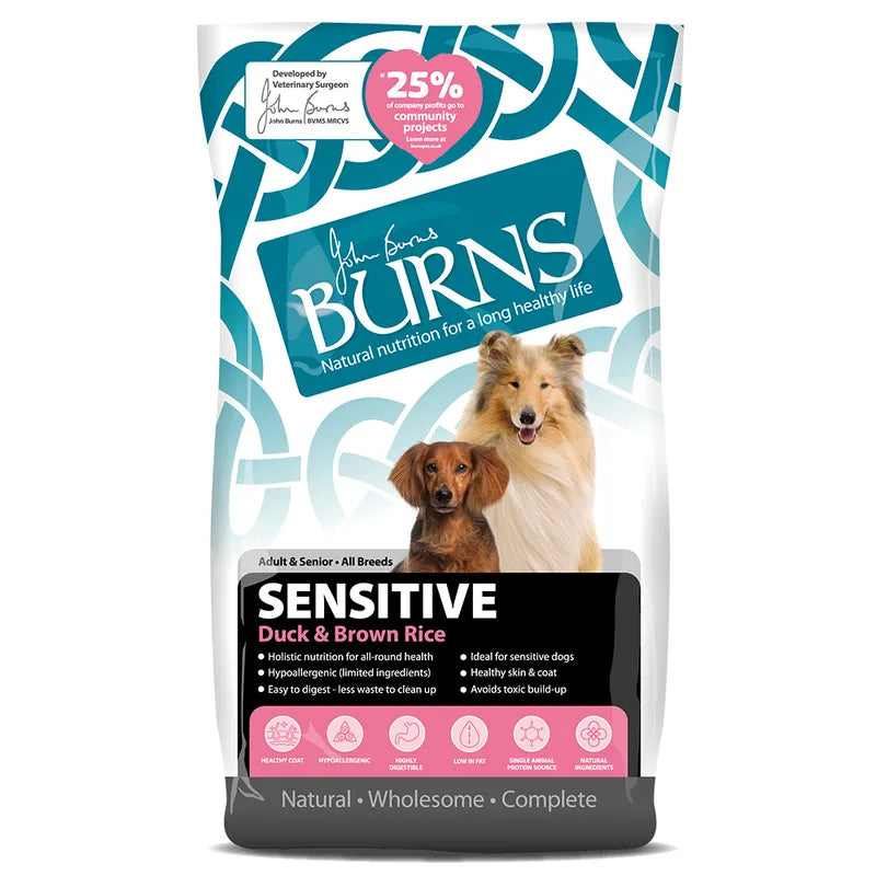 Burns Adult & Senior Sensitive - Duck & Brown Rice