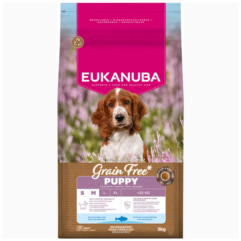 Eukanuba Grain Free Puppy Small & Medium Breed - Ocean Fish