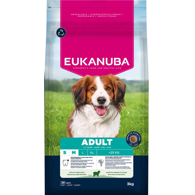 Eukanuba Premium Nutrition Adult Small & Medium Breed Lamb & Rice