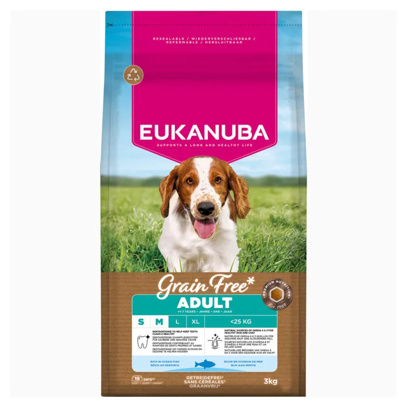 Eukanuba Adult Grain-Free Small & Medium Breed Ocean Fish
