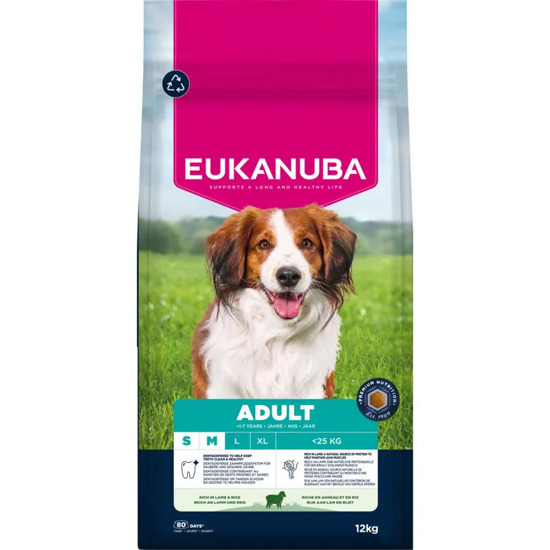 Eukanuba Premium Nutrition Adult Small & Medium Breed Lamb & Rice
