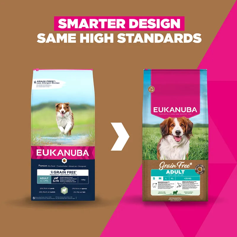 Eukanuba Grain-Free Adult Small & Medium Breed Lamb