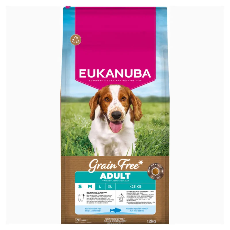 Eukanuba Adult Grain-Free Small & Medium Breed Ocean Fish