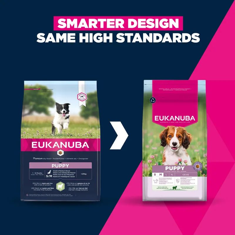Eukanuba Premium Nutrition Puppy Small & Medium Breed Lamb & Rice