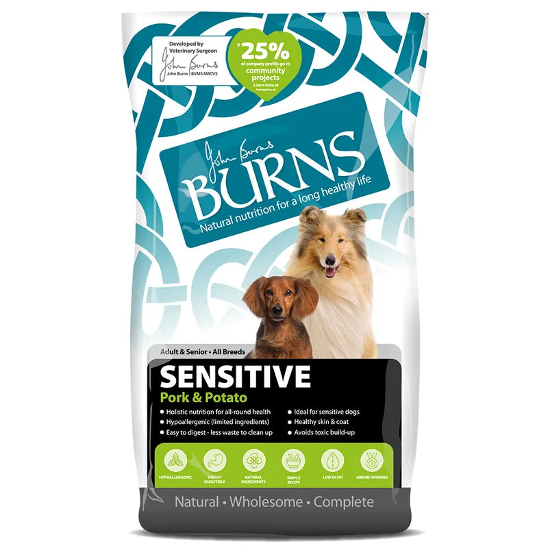Burns Adult & Senior Sensitive Pork & Potato
