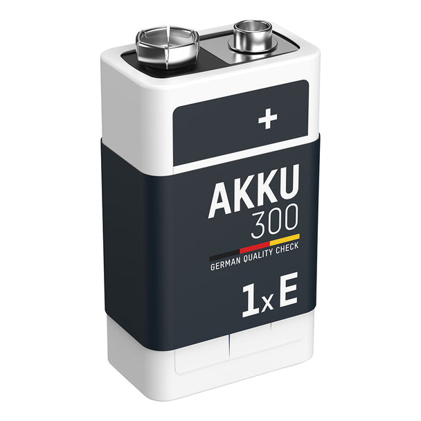 Ansmann Max-E 9V PP3 HR22 300mAh Pre-charged Rechargeable Battery | 1 Pack