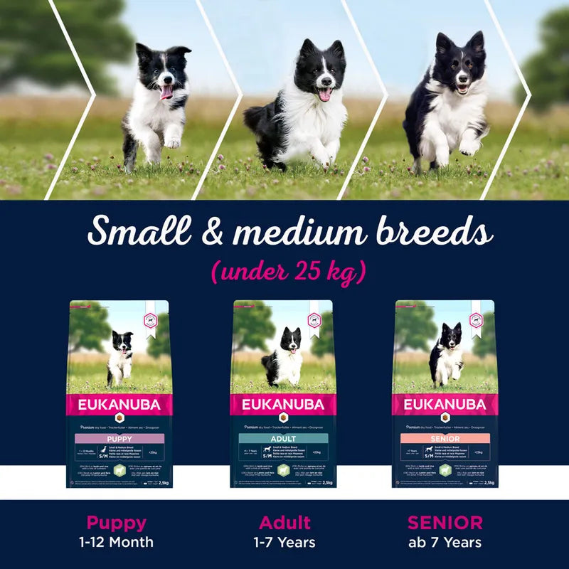 Eukanuba Puppy Small & Medium Breed – Lamb & Rice
