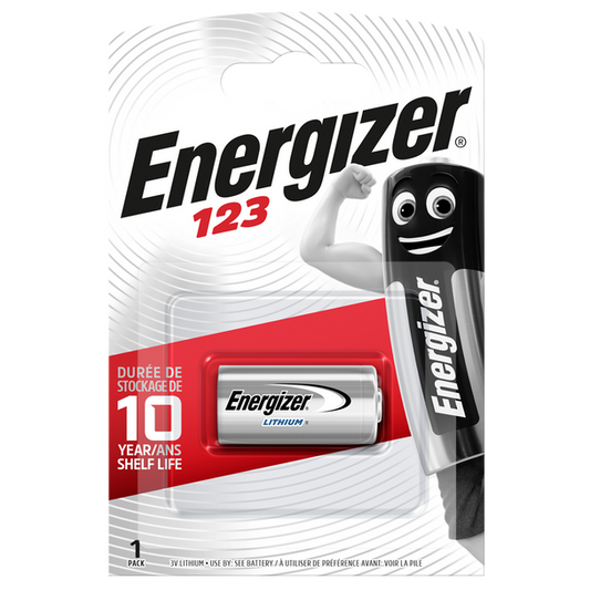 Energizer 123 CR123A Lithium Battery | 1 Pack