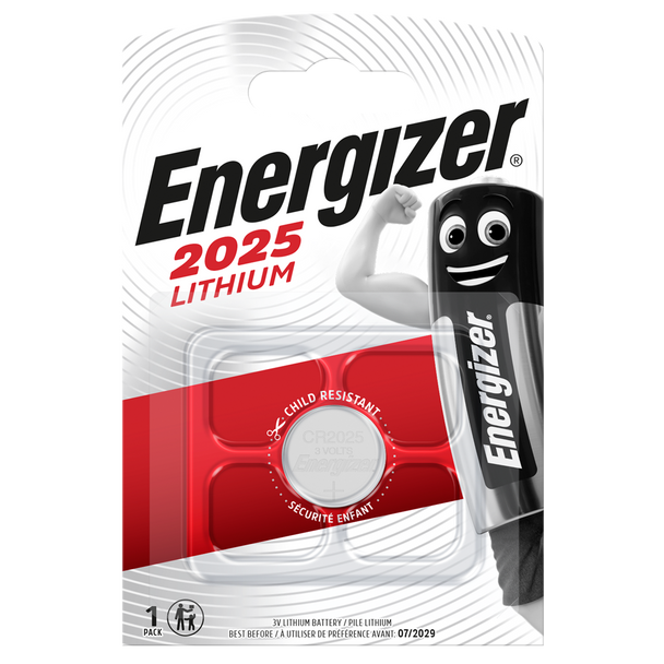 Energizer CR2025 Lithium Coin Cell Battery | 1 Pack