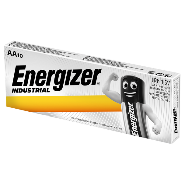 Energizer Industrial AA LR6 Batteries | Box of 10