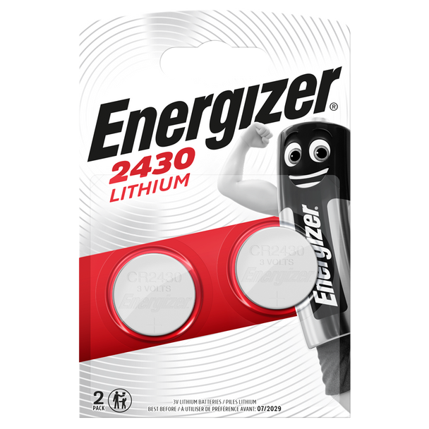 Energizer CR2430 Lithium Coin Cell Batteries | 2 Pack