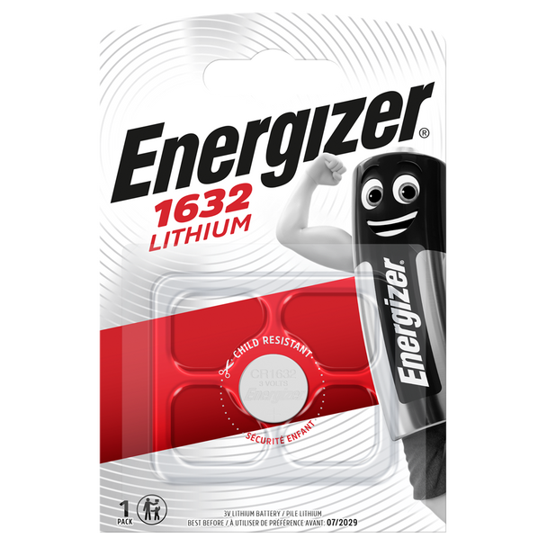 Energizer CR1632 L50 Lithium Coin Cell Battery | 1 Pack