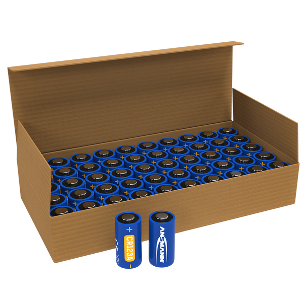 Ansmann Bulk CR123A Batteries | Box of 50