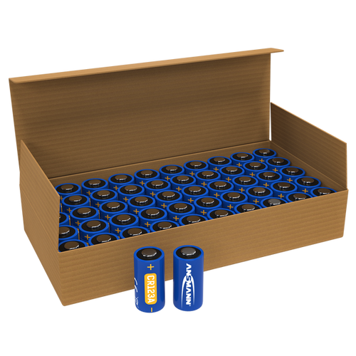 Ansmann Bulk CR123A Batteries | Box of 50
