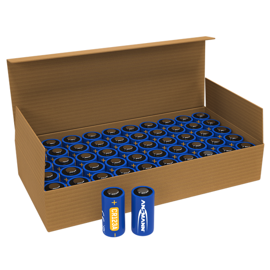 Ansmann Bulk CR123A Batteries | Box of 50
