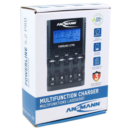 Ansmann Powerline 4.2 Pro Charger with UK/EU Adaptor