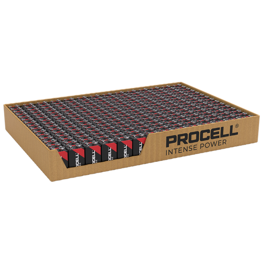 Duracell Procell Intense 9V PP3 6LR61 PC1604 Batteries | Tray of 210