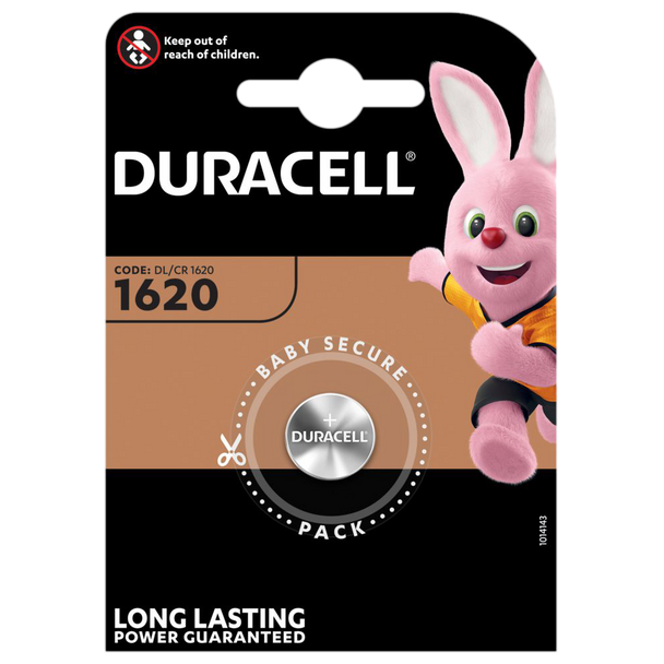 Duracell DL1620 CR1620 Lithium Coin Cell Battery | 1 Pack