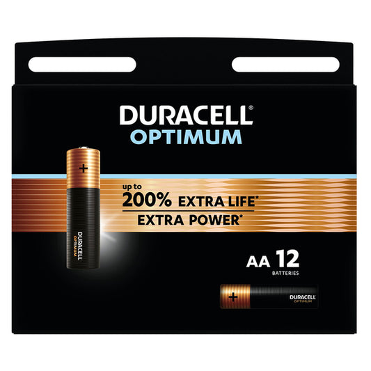 Duracell Optimum AA LR6 Batteries | 12 Pack