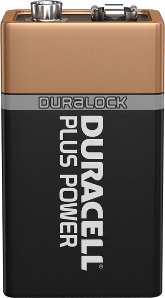 Duracell Plus 9V PP3 6LR61 Batteries | 4 Pack