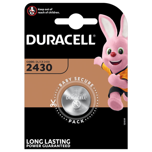 Duracell DL2430 CR2430 Lithium Coin Cell Battery | 1 Pack