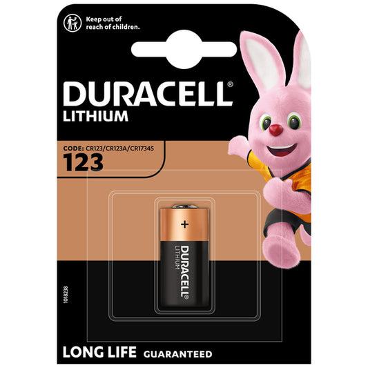 Duracell Lithium DL123 CR123A Battery | 1 Pack
