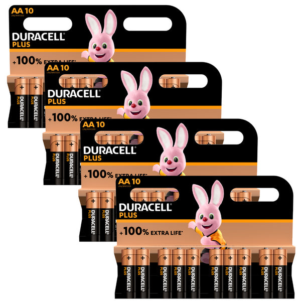 Duracell Plus AA LR6 Batteries Bulk | 40 Pack