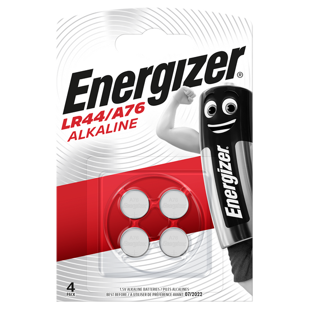 Energizer LR44 A76 Button Cell Batteries | 4 Pack