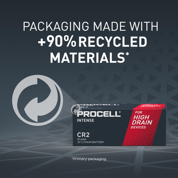 Duracell Procell Intense CR2 Batteries | 10 Pack