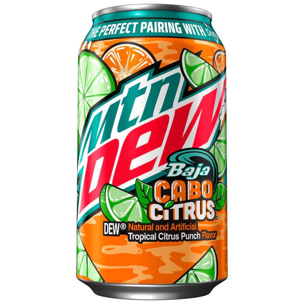 Mountain Dew Baja Cabo Citrus 12oz USA (355ml) single can