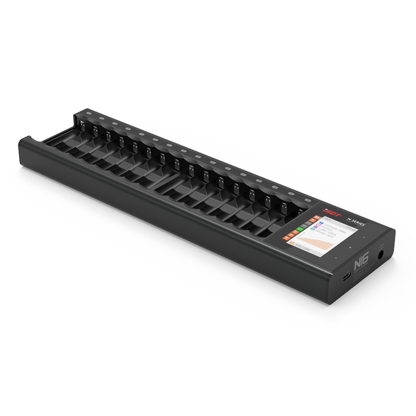 ISDT N16 16-Slot 36W Smart Fast Charger for AA AAA Rechargeable Batteries