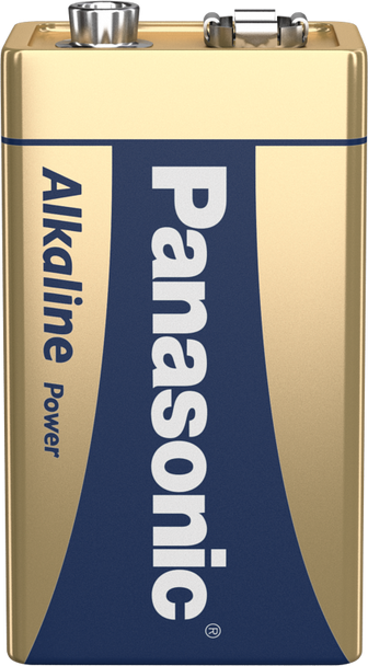 Panasonic Alkaline Power (Bronze) 9V PP3 6LR61 Battery | 12 Pack